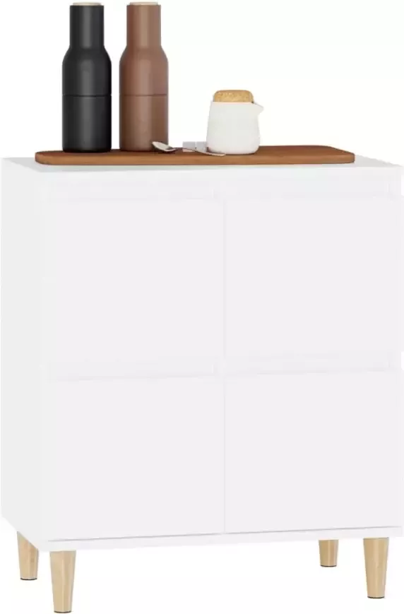 VidaXL -Dressoir-60x35x70-cm-bewerkt-hout-wit - Foto 3