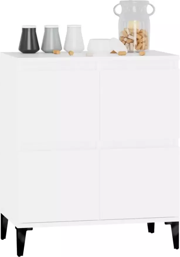 VidaXL -Dressoir-60x35x70-cm-bewerkt-hout-wit - Foto 3