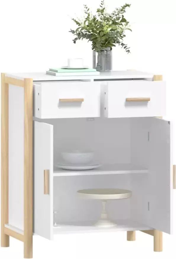 VidaXL -Dressoir-62x38x75-cm-bewerkt-hout-wit - Foto 6