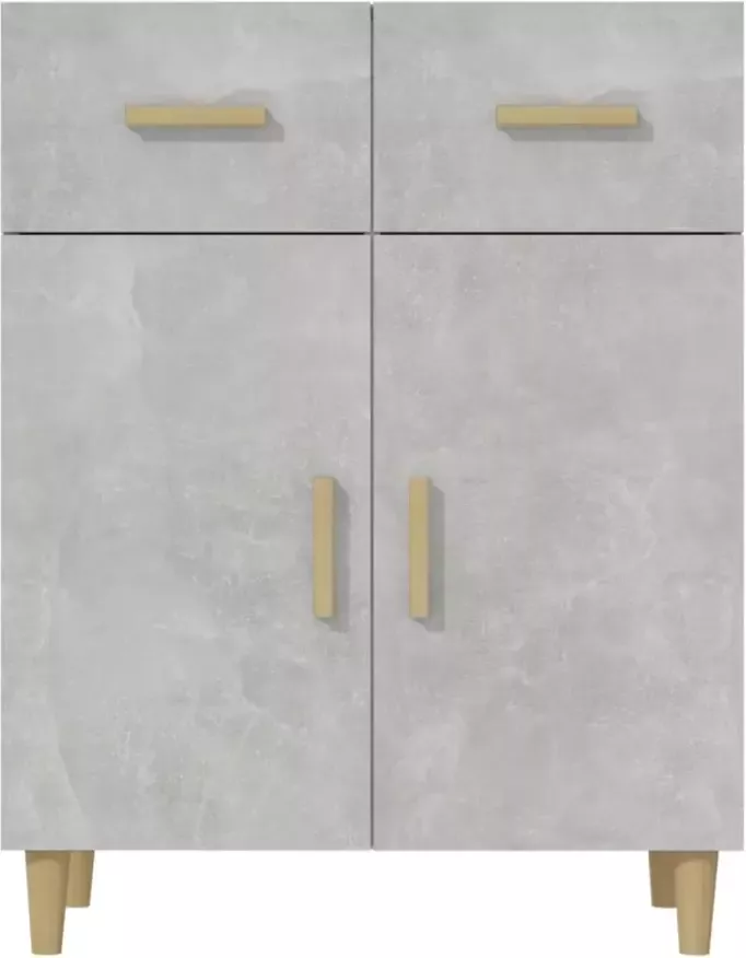 VidaXL -Dressoir-69 5x34x89-cm-bewerkt-hout-betongrijs - Foto 4