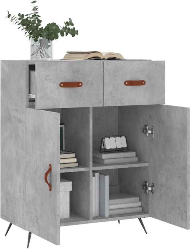 Prolenta Premium INFIORI Dressoir 69 5x34x90 cm bewerkt hout betongrijs - Foto 10