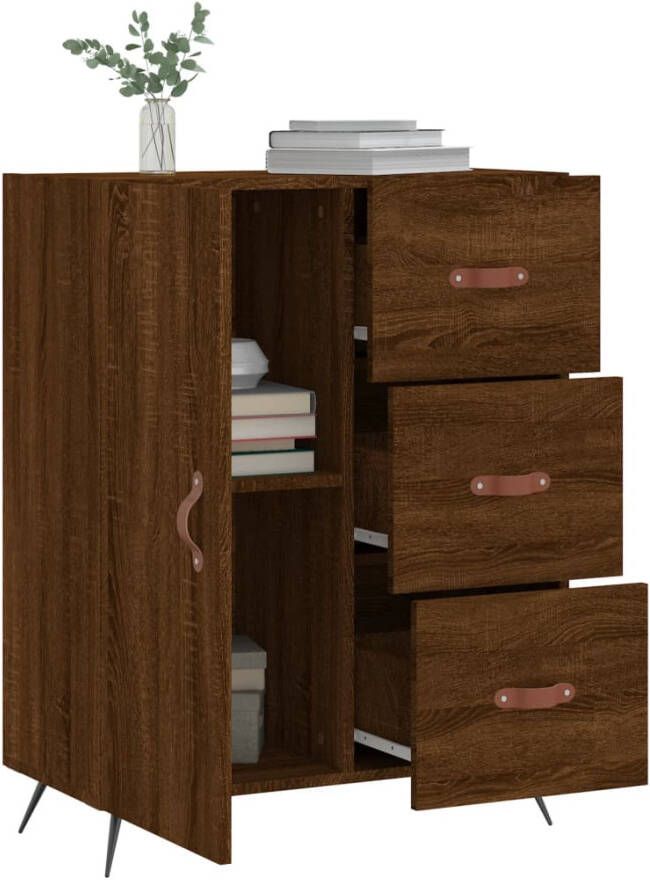 VidaXL -Dressoir-69 5x34x90-cm-bewerkt-hout-bruineikenkleurig - Foto 9