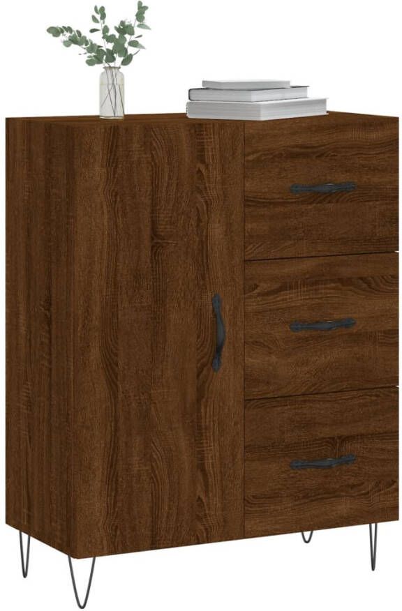 VidaXL -Dressoir-69 5x34x90-cm-bewerkt-hout-bruineikenkleurig - Foto 10