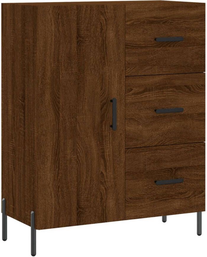 VidaXL -Dressoir-69 5x34x90-cm-bewerkt-hout-bruineikenkleurig - Foto 8