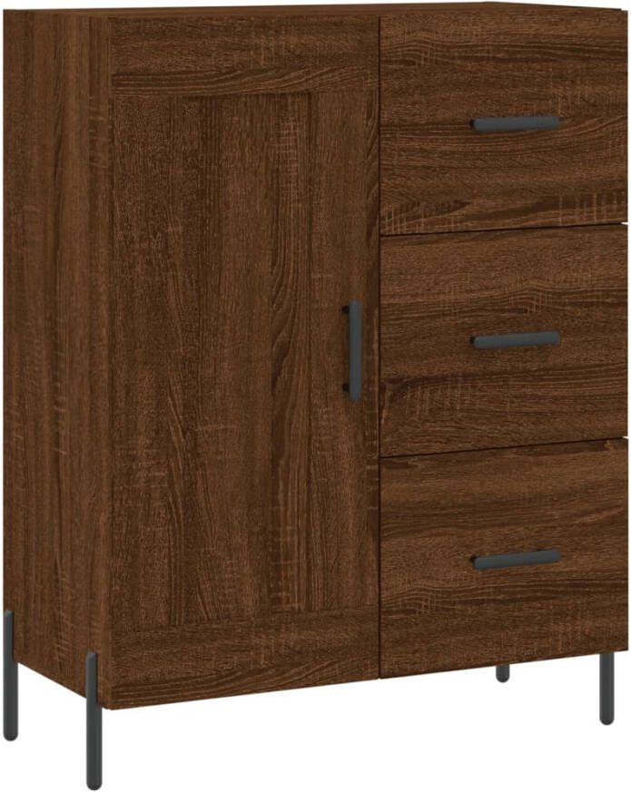 VidaXL -Dressoir-69 5x34x90-cm-bewerkt-hout-bruineikenkleurig - Foto 6