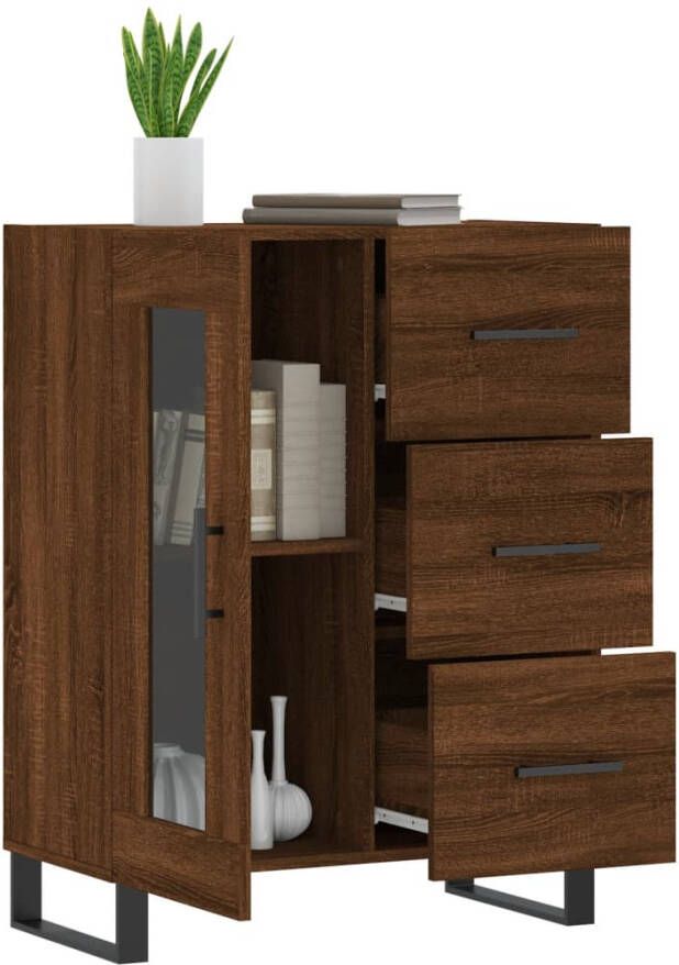 VidaXL -Dressoir-69 5x34x90-cm-bewerkt-hout-bruineikenkleurig - Foto 8