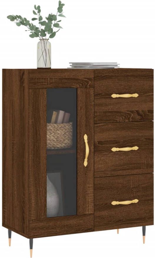 VidaXL -Dressoir-69 5x34x90-cm-bewerkt-hout-bruineikenkleurig - Foto 11