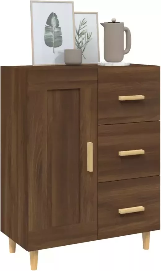 VidaXL -Dressoir-69 5x34x90-cm-bewerkt-hout-bruineikenkleurig - Foto 5