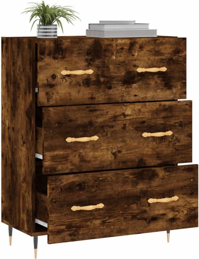 VidaXL -Dressoir-69 5x34x90-cm-bewerkt-hout-gerookt-eikenkleurig - Foto 7