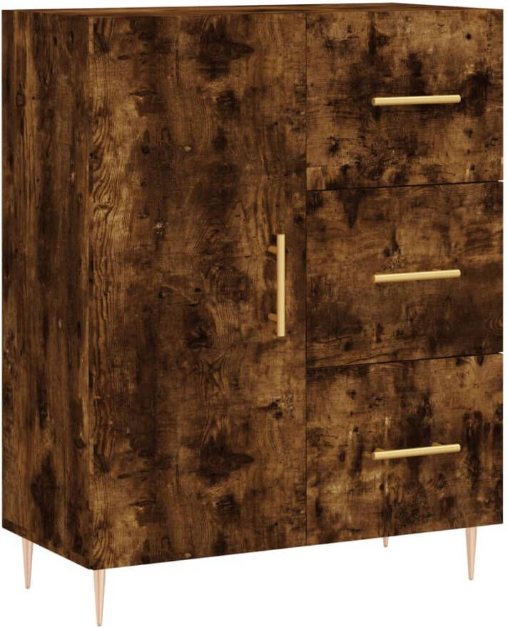 VidaXL -Dressoir-69 5x34x90-cm-bewerkt-hout-gerookt-eikenkleurig - Foto 7