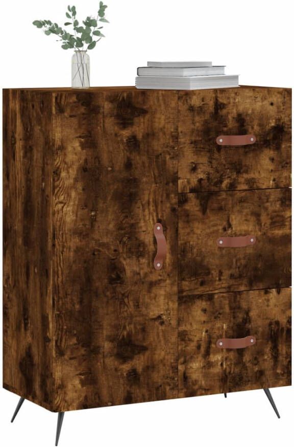 VidaXL -Dressoir-69 5x34x90-cm-bewerkt-hout-gerookt-eikenkleurig - Foto 9