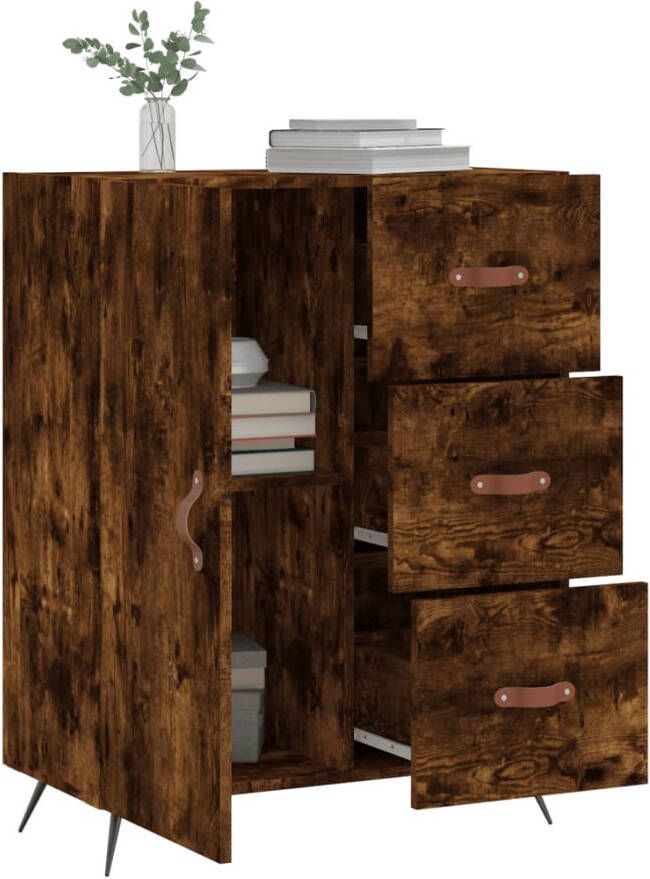 VidaXL -Dressoir-69 5x34x90-cm-bewerkt-hout-gerookt-eikenkleurig - Foto 8
