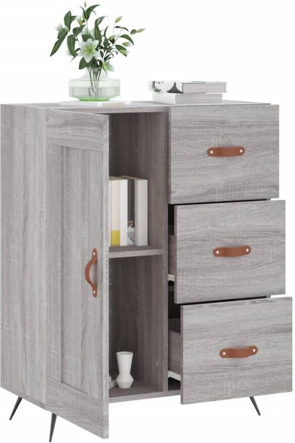 VidaXL -Dressoir-69 5x34x90-cm-bewerkt-hout-grijs-sonoma-eikenkleurig - Foto 13