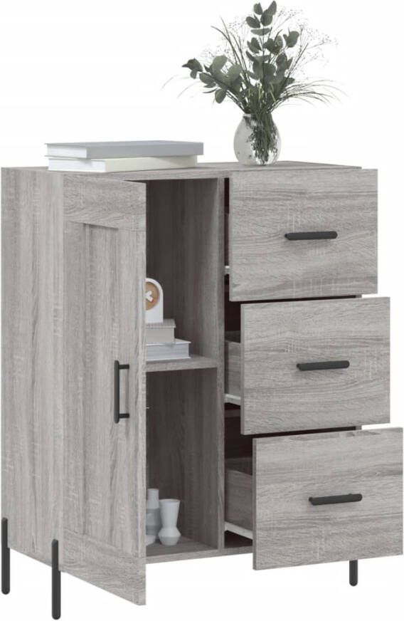 VidaXL -Dressoir-69 5x34x90-cm-bewerkt-hout-grijs-sonoma-eikenkleurig - Foto 4