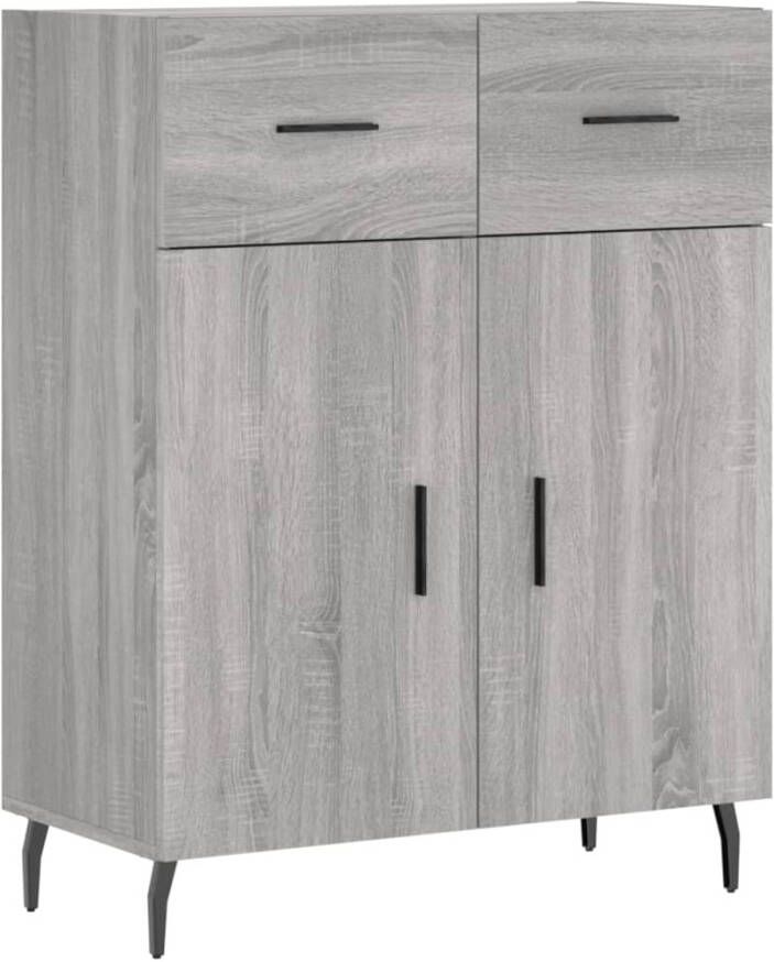 Prolenta Premium INFIORI Dressoir 69 5x34x90 cm bewerkt hout grijs sonoma eikenkleurig - Foto 8