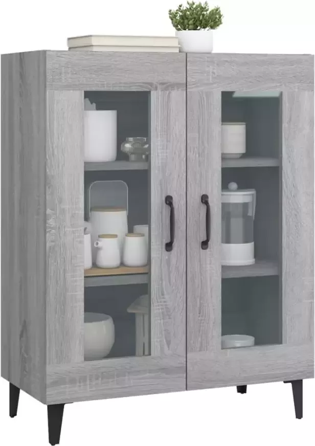 VidaXL -Dressoir-69 5x34x90-cm-bewerkt-hout-grijs-sonoma-eikenkleurig - Foto 4