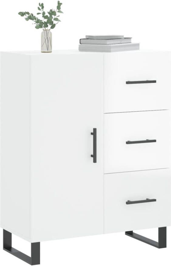 VidaXL -Dressoir-69 5x34x90-cm-bewerkt-hout-hoogglans-wit - Foto 10