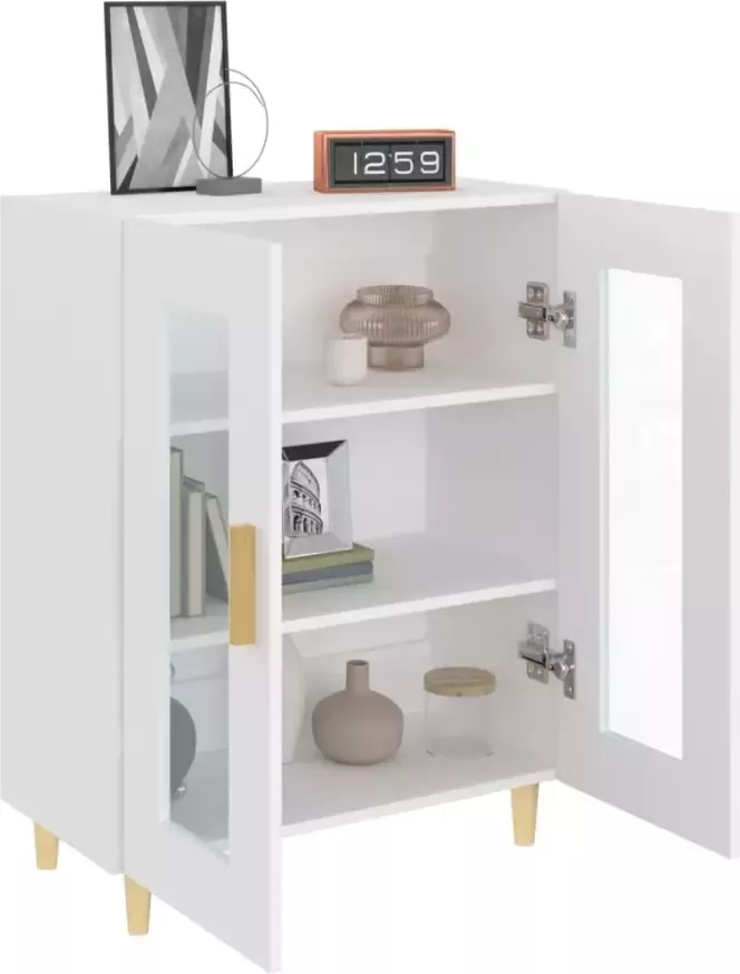 VidaXL -Dressoir-69 5x34x90-cm-bewerkt-hout-wit - Foto 4