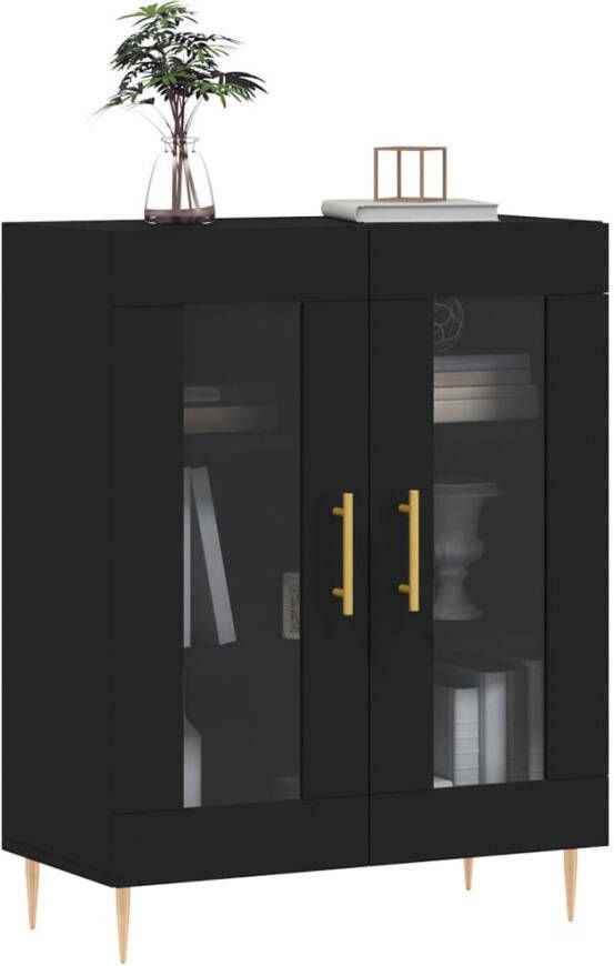 VidaXL -Dressoir-69 5x34x90-cm-bewerkt-hout-zwart - Foto 8