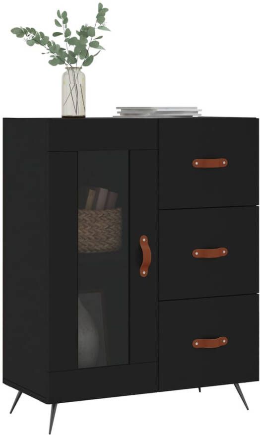 VidaXL -Dressoir-69 5x34x90-cm-bewerkt-hout-zwart - Foto 13