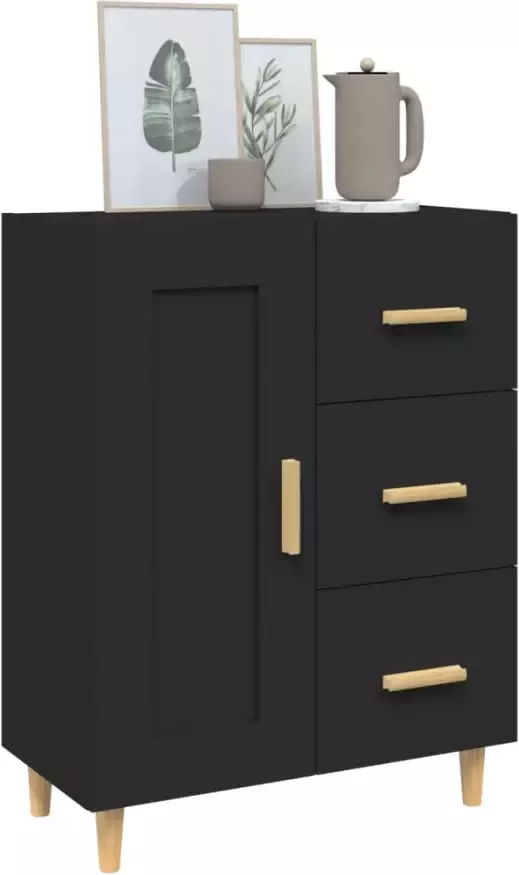 VidaXL -Dressoir-69 5x34x90-cm-bewerkt-hout-zwart - Foto 5