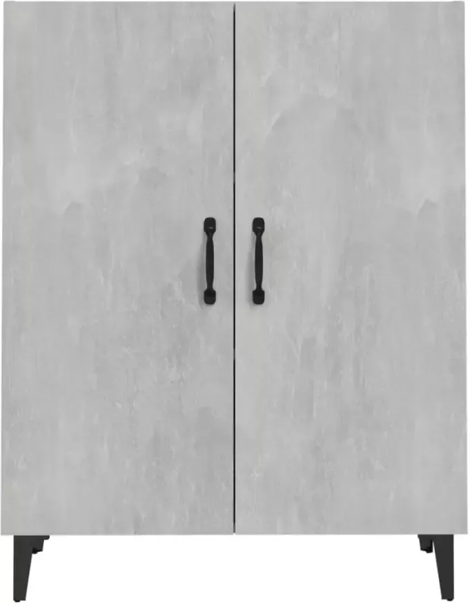 VidaXL -Dressoir-70x34x90-cm-bewerkt-hout-betongrijs - Foto 4