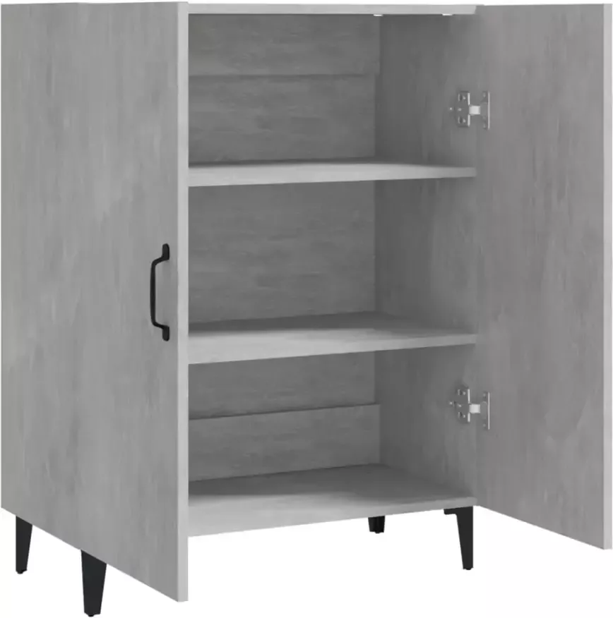 VidaXL -Dressoir-70x34x90-cm-bewerkt-hout-betongrijs - Foto 2