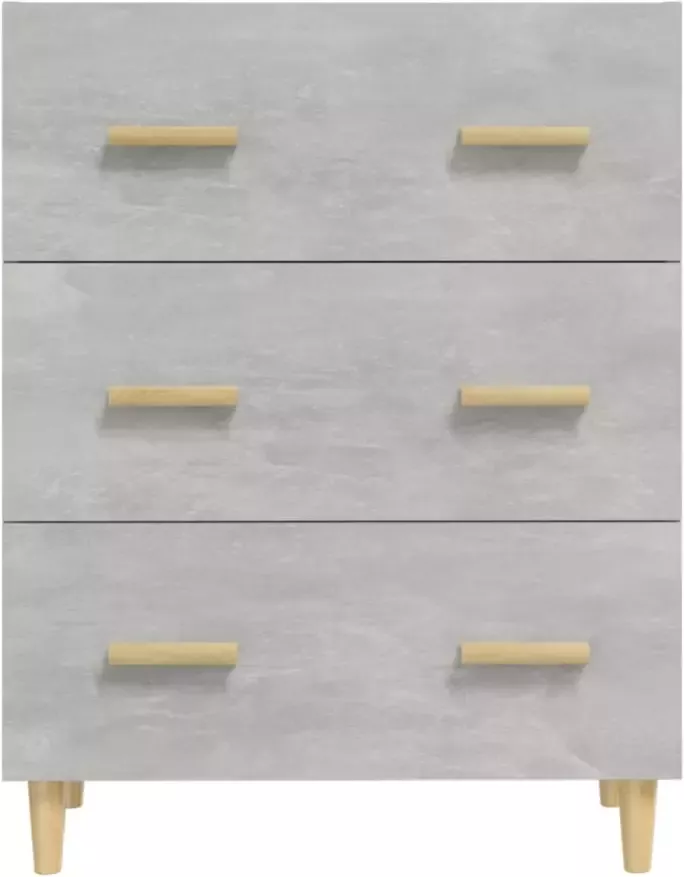 VidaXL -Dressoir-70x34x90-cm-bewerkt-hout-betongrijs - Foto 4