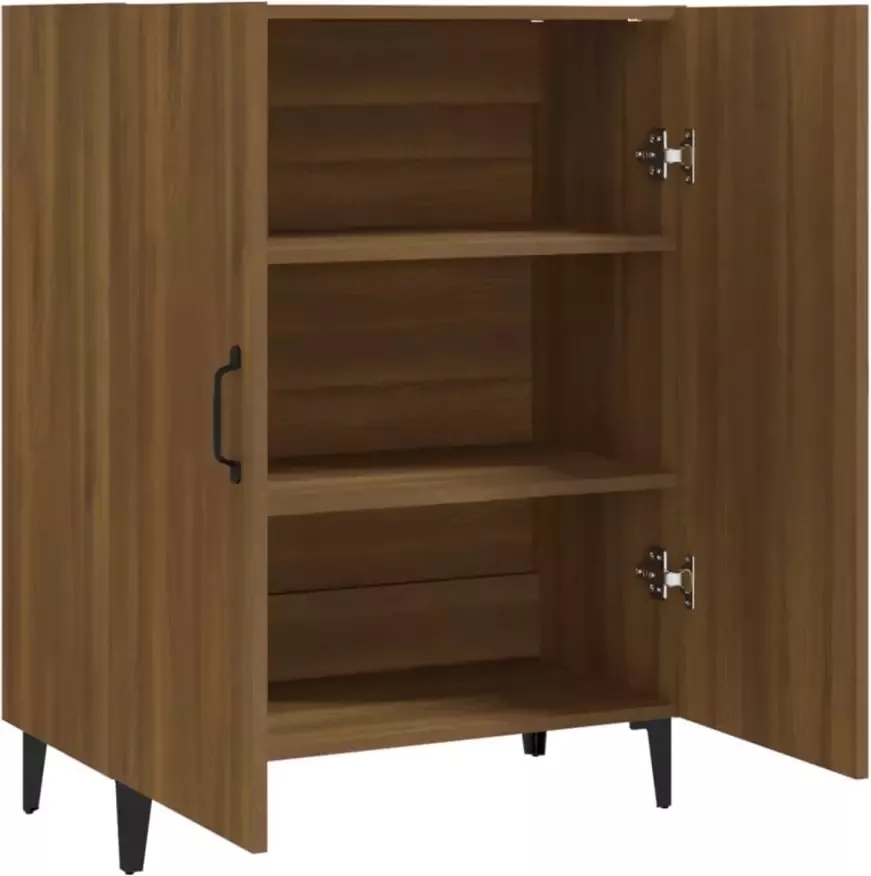 VidaXL -Dressoir-70x34x90-cm-bewerkt-hout-bruineikenkleurig - Foto 2