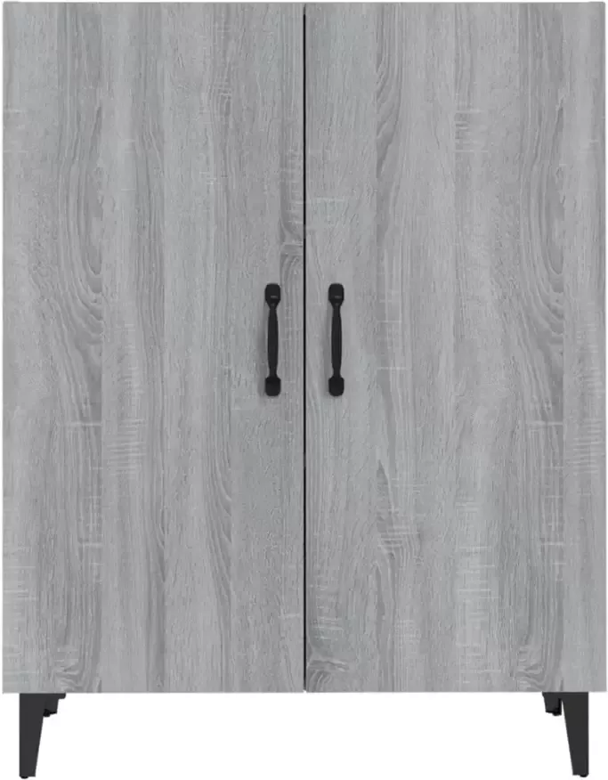 VidaXL -Dressoir-70x34x90-cm-bewerkt-hout-grijs-sonoma-eikenkleurig - Foto 4