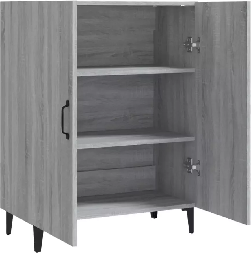 VidaXL -Dressoir-70x34x90-cm-bewerkt-hout-grijs-sonoma-eikenkleurig - Foto 2