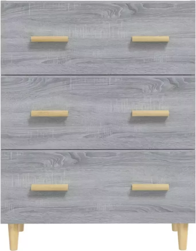 VidaXL -Dressoir-70x34x90-cm-bewerkt-hout-grijs-sonoma-eikenkleurig - Foto 4