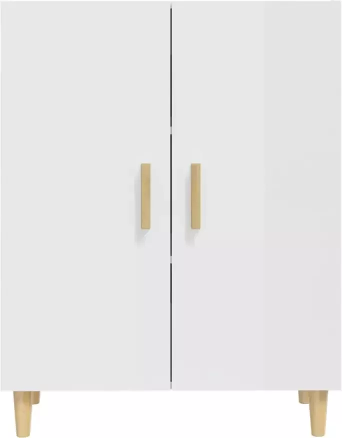VidaXL -Dressoir-70x34x90-cm-bewerkt-hout-hoogglans-wit - Foto 4