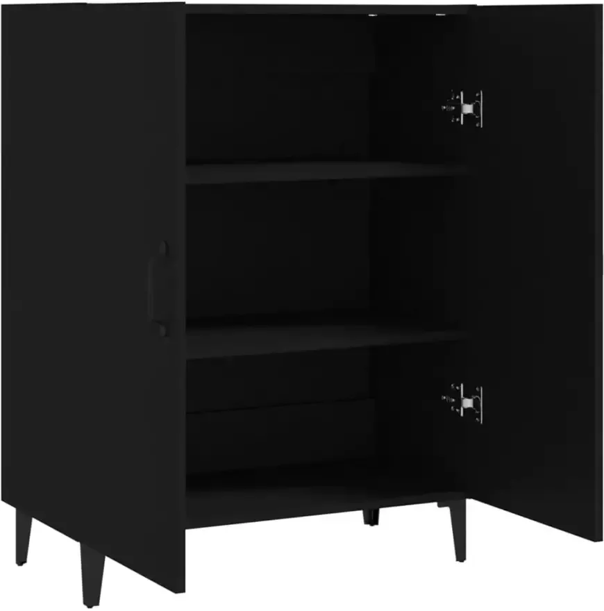 VidaXL -Dressoir-70x34x90-cm-bewerkt-hout-zwart - Foto 2