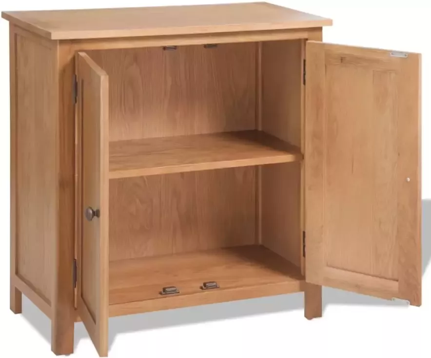 VidaXL -Dressoir-70x35x75-cm-massief-eikenhout - Foto 2