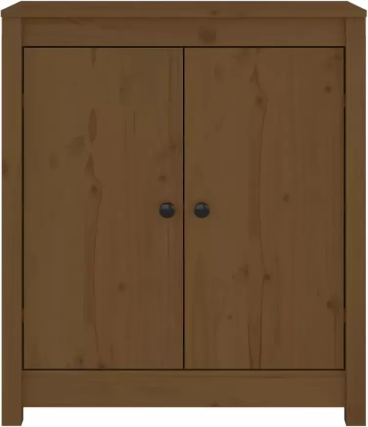 VidaXL -Dressoir-70x35x80-cm-massief-grenenhout-honingbruin - Foto 4