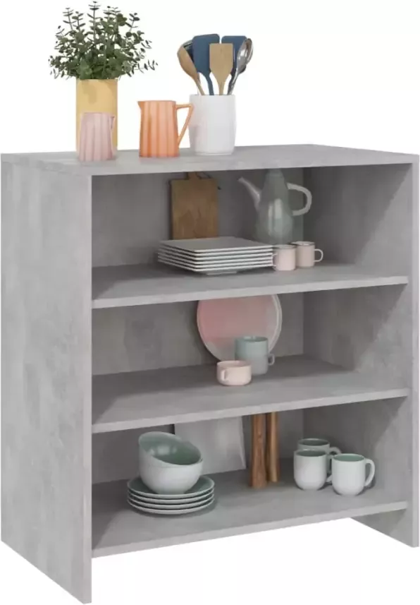 VidaXL Dressoir 70x40 5x75 cm bewerkt hout betongrijs - Foto 4