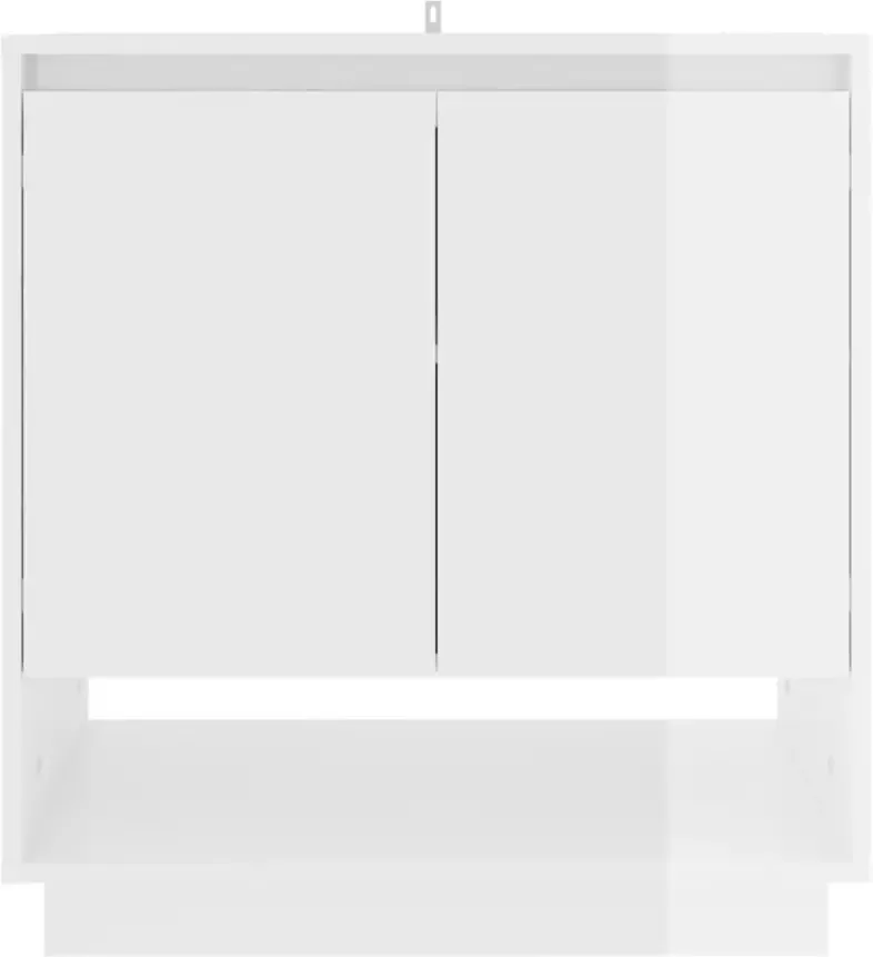 VidaXL -Dressoir-70x41x75-cm-bewerkt-hout-hoogglans-wit