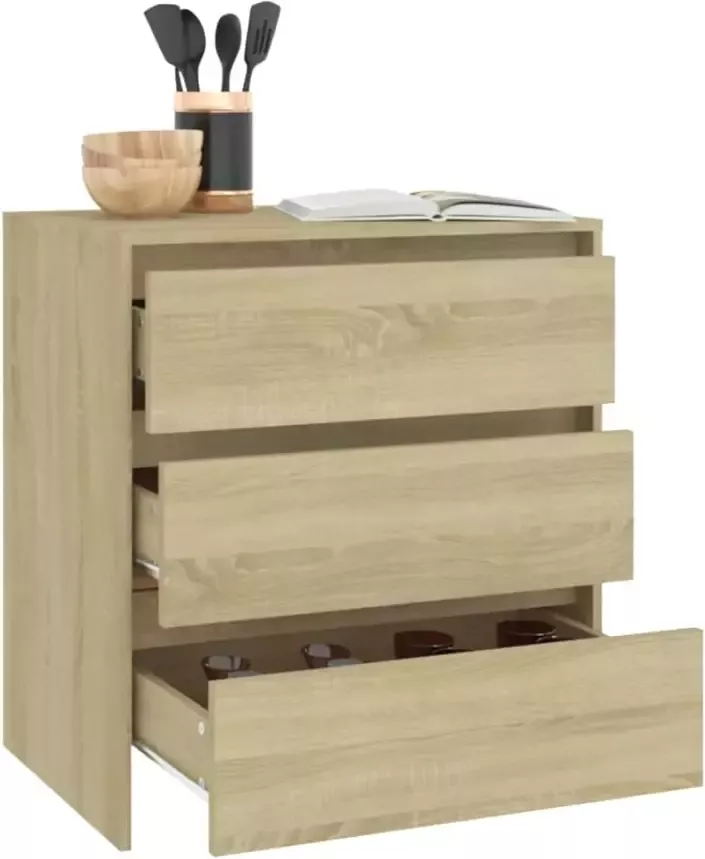 VidaXL -Dressoir-70x41x75-cm-bewerkt-hout-sonoma-eikenkleurig - Foto 4