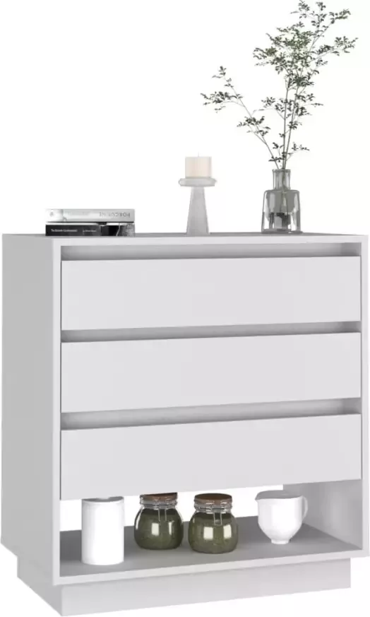 VidaXL -Dressoir-70x41x75-cm-bewerkt-hout-wit - Foto 4