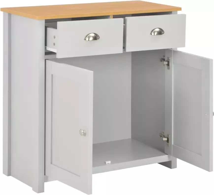 VidaXL -Dressoir-79x35x81-cm-grijs - Foto 3