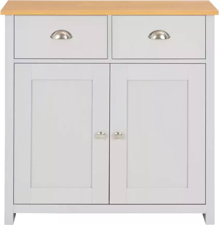 VidaXL -Dressoir-79x35x81-cm-grijs - Foto 2