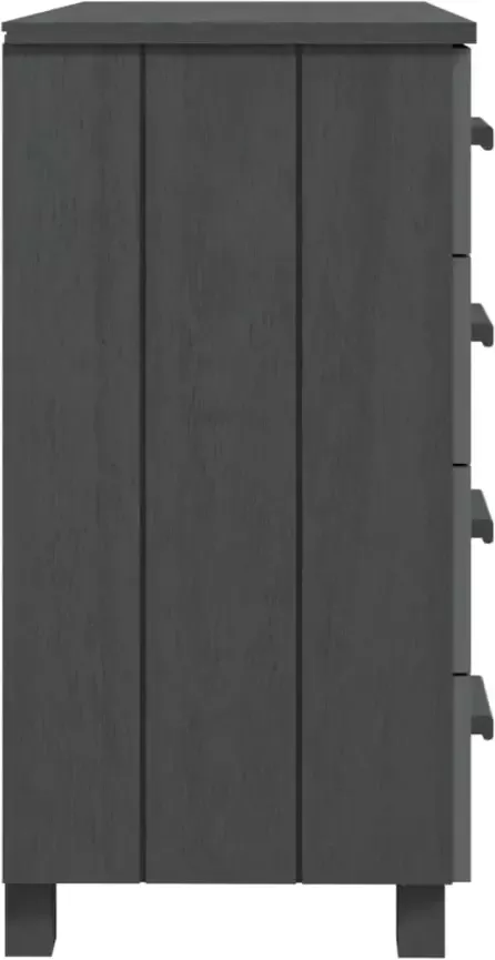 VidaXL -Dressoir-HAMAR-79x40x80-cm-massief-grenenhout-donkergrijs - Foto 4