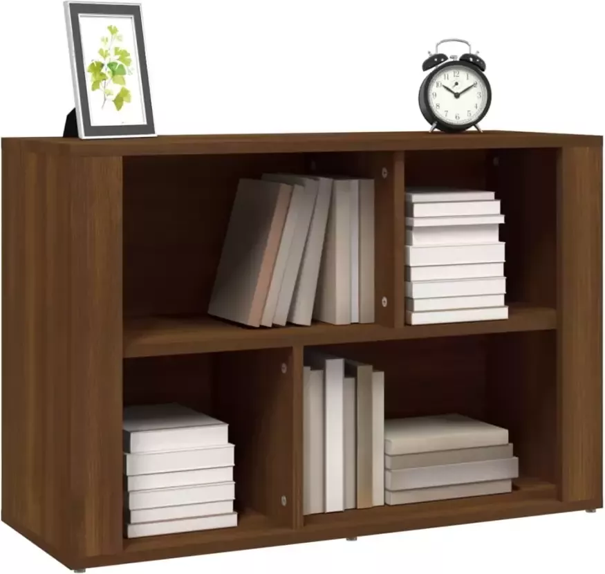 VidaXL -Dressoir-80x30x54-cm-bewerkt-hout-bruineikenkleurig - Foto 4