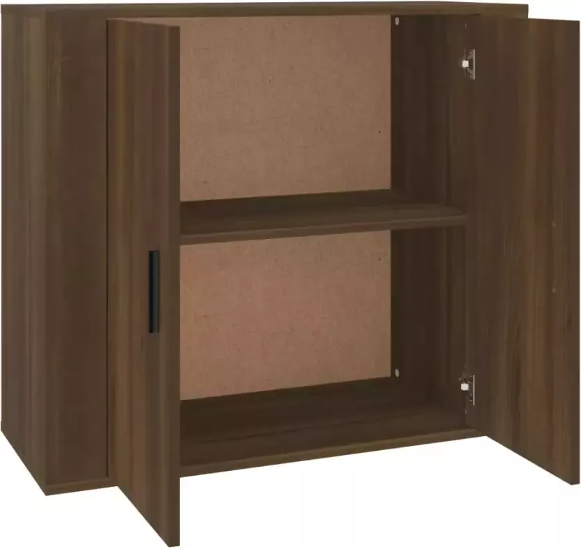 VidaXL -Dressoir-80x33x70-cm-bewerkt-hout-bruineikenkleurig - Foto 4