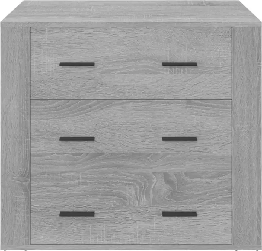 VidaXL -Dressoir-80x33x70-cm-bewerkt-hout-grijs-sonoma-eikenkleurig - Foto 8