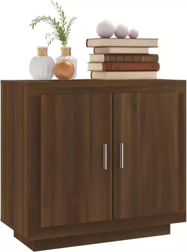 VidaXL -Dressoir-80x40x75-cm-bewerkt-hout-bruineikenkleurig - Foto 4