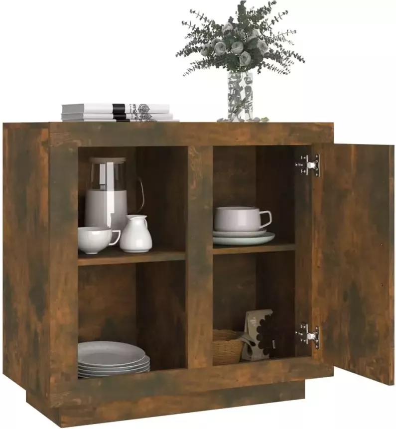 VidaXL -Dressoir-80x40x75-cm-gerookt-eikenkleurig - Foto 3