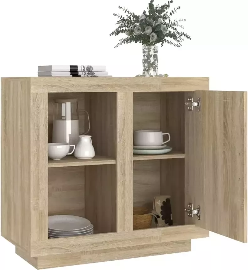 VidaXL -Dressoir-80x40x75-cm-sonoma-eikenkleurig - Foto 4