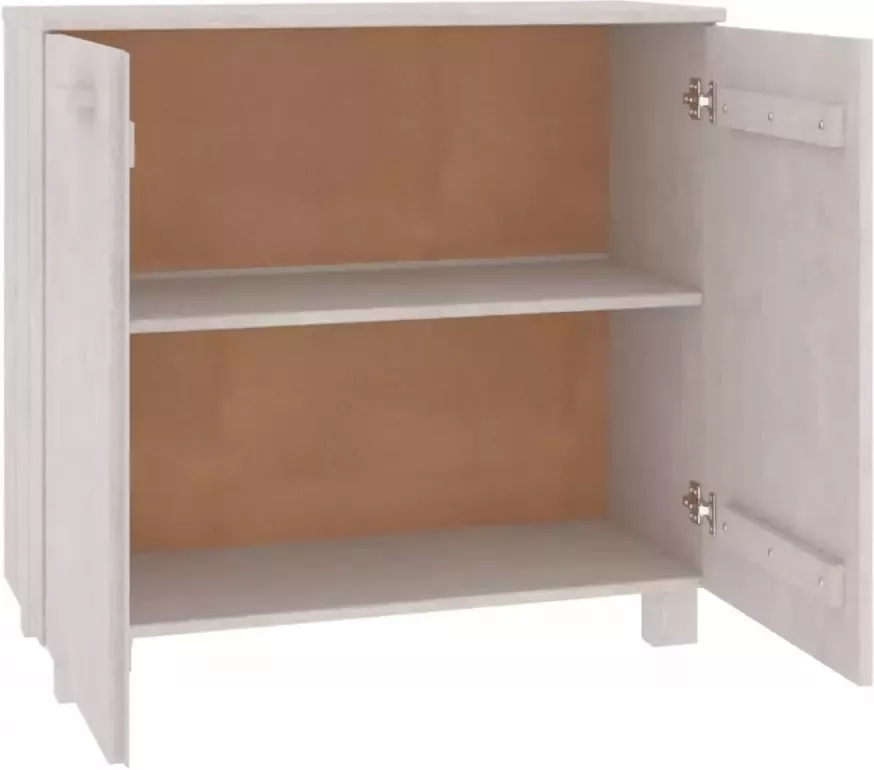 VidaXL -Dressoir-HAMAR-85x35x80-cm-massief-grenenhout-wit - Foto 3